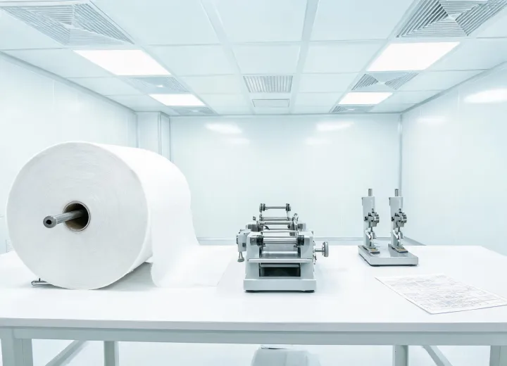 Medical nonwoven substrate conversion mock-up